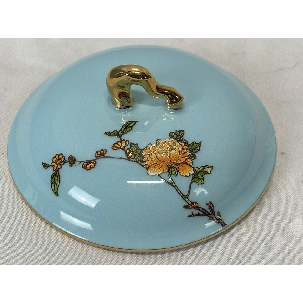 Lady Turquioa Bowlset from Banquet of G20 Summit 2016 4 Pc Tea Set Saucer Lid